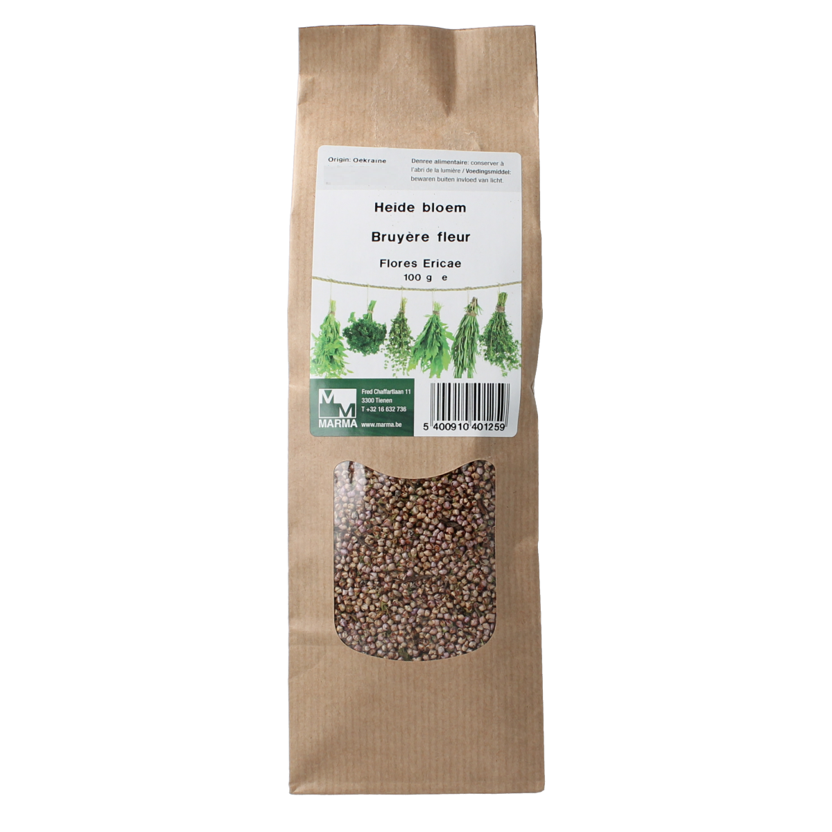 Marma Heide rode dophei bloem 100.00 Gram