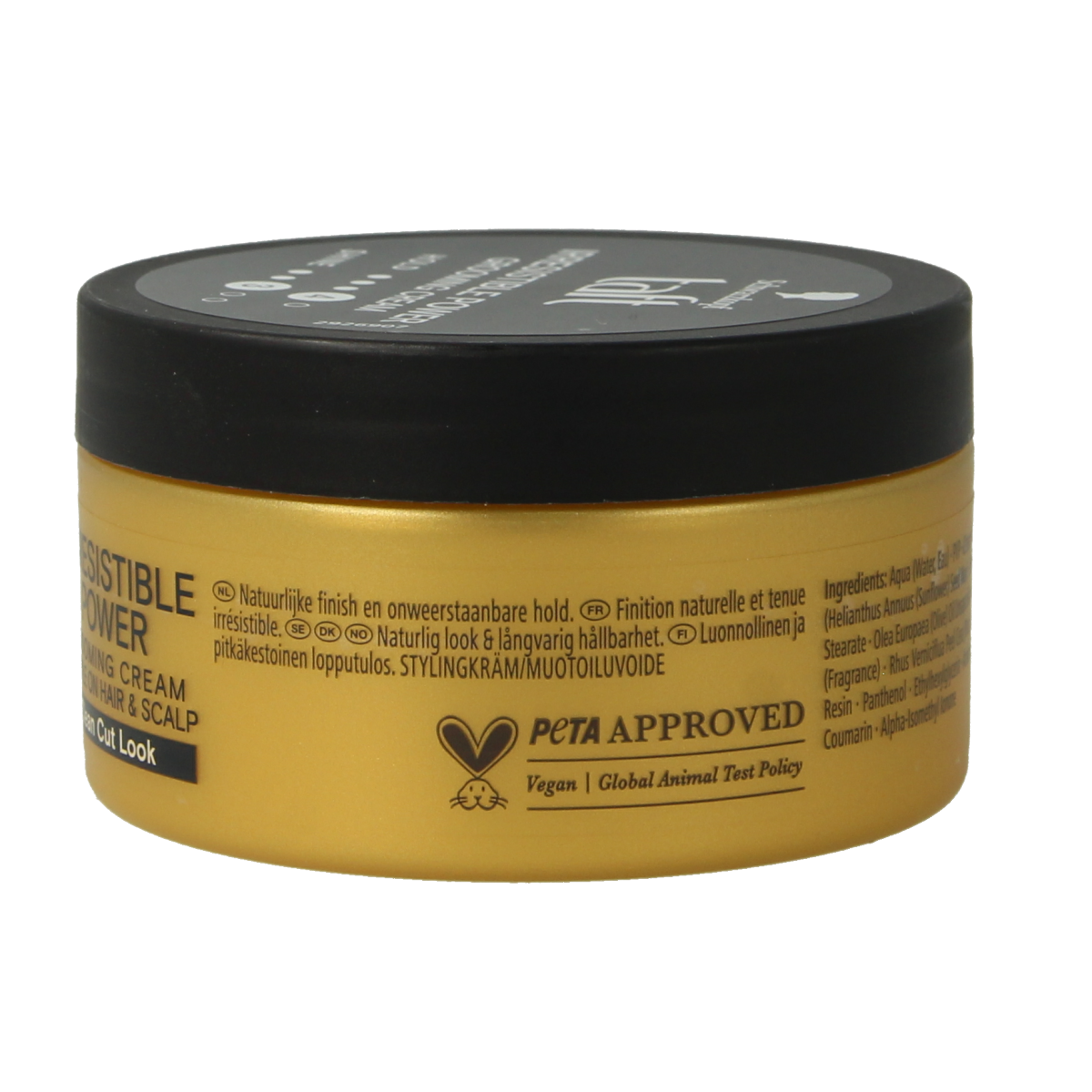 Taft Irresistible Power Grooming Cream in 100ml jar, hair styling product with smooth, shiny finish, brand Taft.