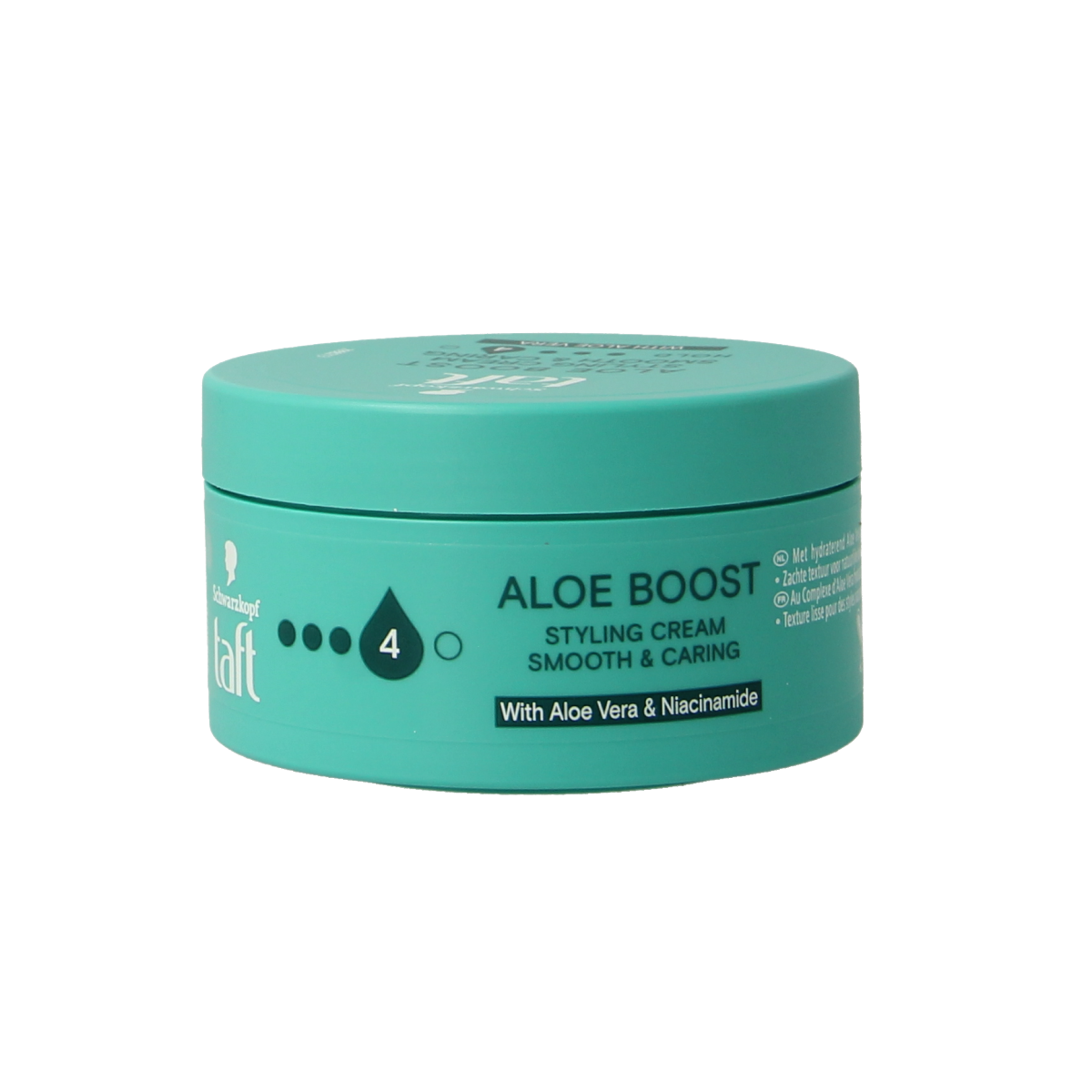Taft Cream Aloe hair care product in a 100ml container, designed for nourishing and moisturizing hair care.