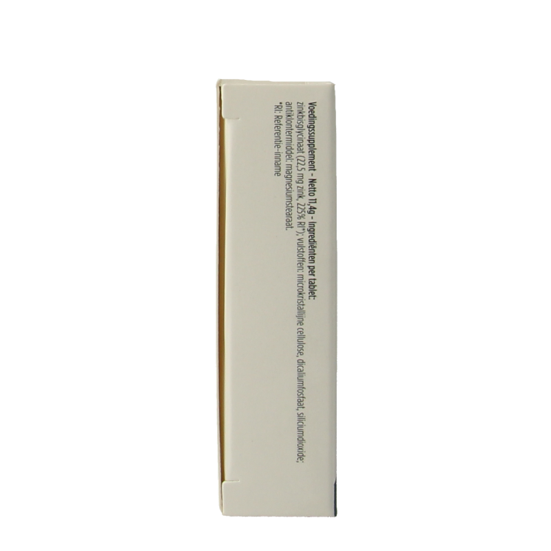 Pure Zinc 60 tablets bottle showing mineral supplement tablets in a clear container with label.