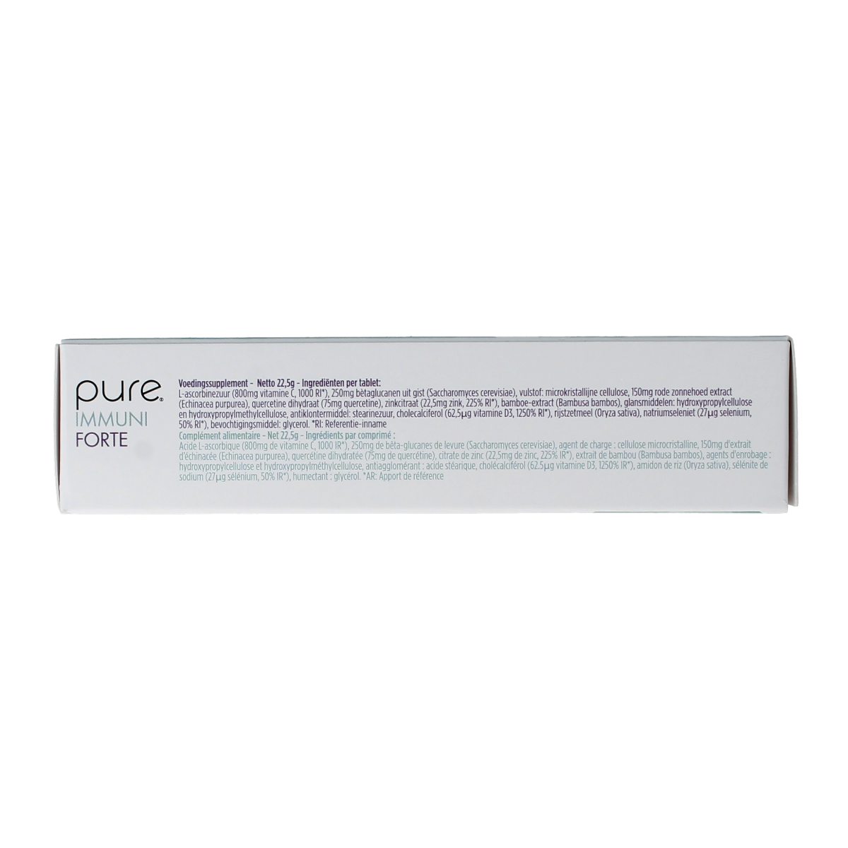 Pure Immuni Forte 15 tablet bottle of dietary supplement with herbal ingredients, designed to support immune health.