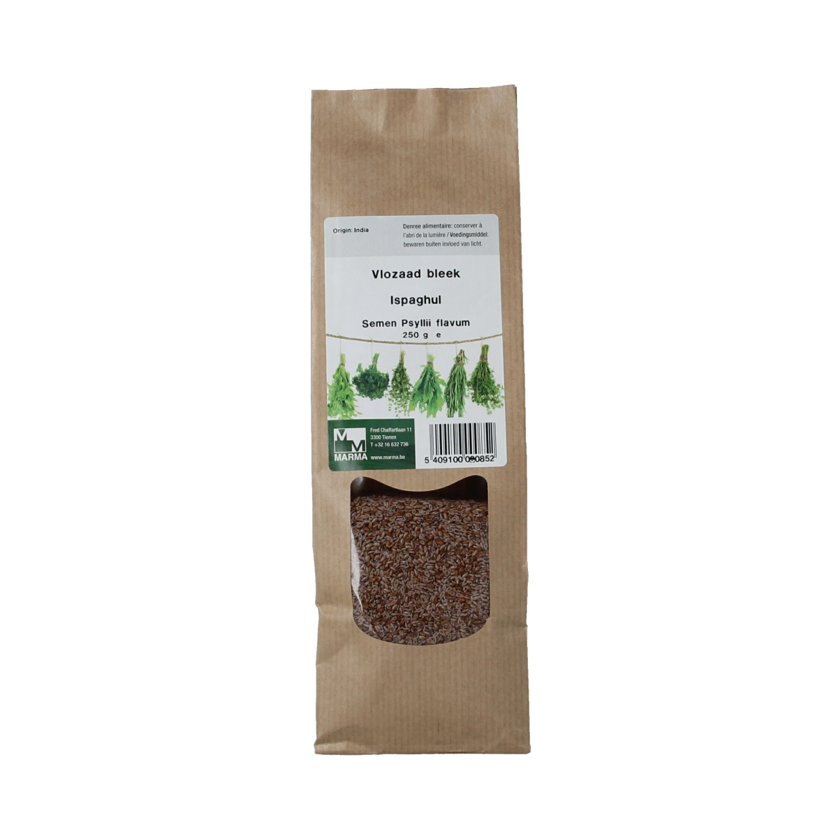 Marma Vlozaad bleek, 250g, herbal salt and meal mix from Marma, featuring a clear image of the product in a package.