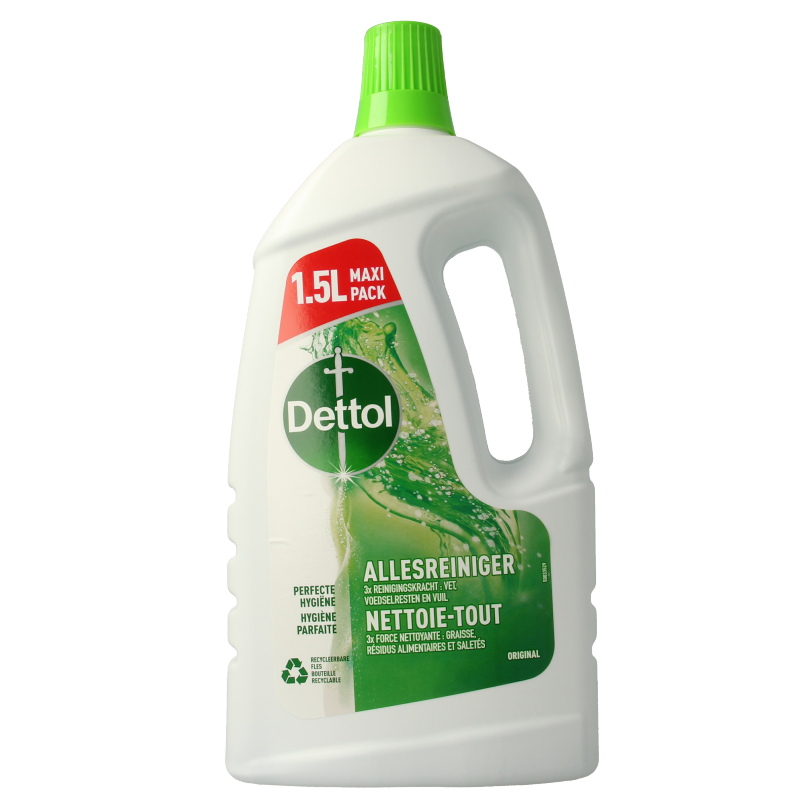 Dettol All-Purpose Cleaner Power & Fresh original 1500ml bottle, cleaning product for household disinfecting and freshness
