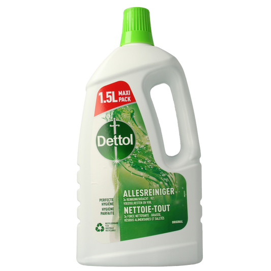 Dettol All-Purpose Cleaner Power & Fresh original 1500ml bottle, cleaning product for household disinfecting and freshness