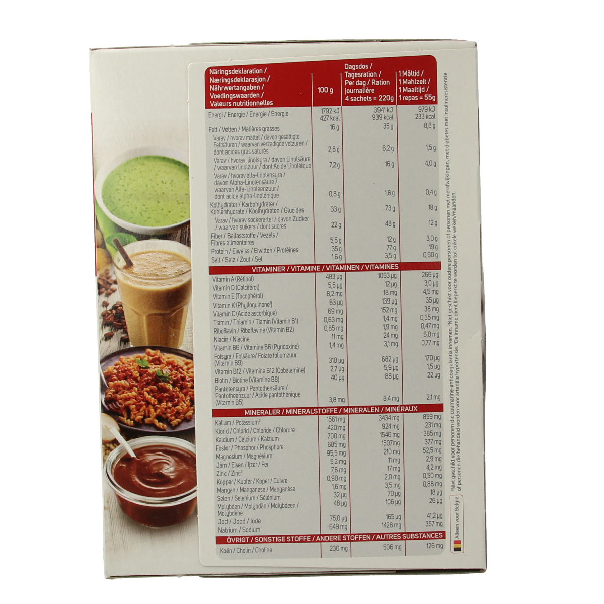 Modifast Intensive vanilla pudding in 440g container, creamy dessert with vanilla flavor, suitable for a nutritious snack or meal supplement.