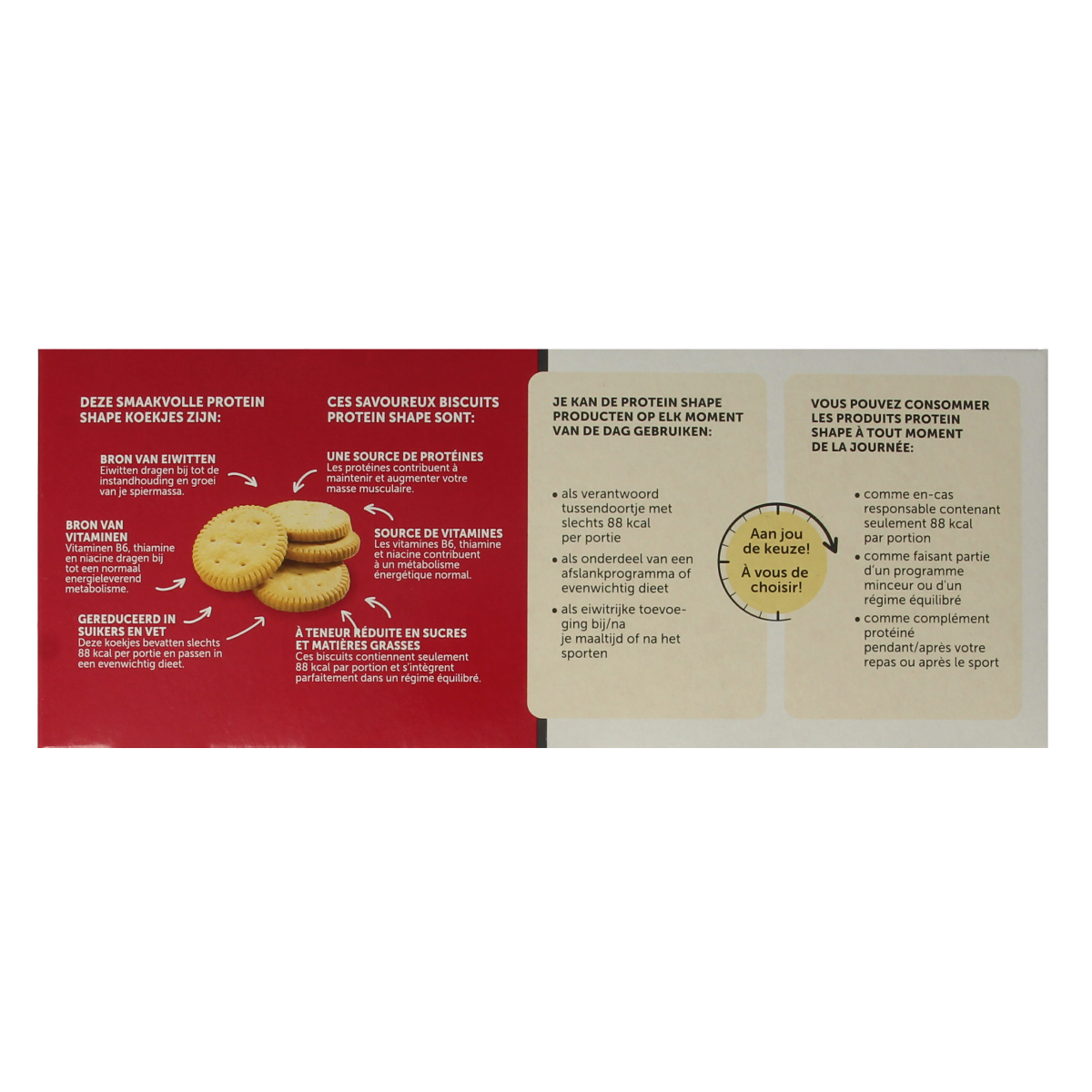 Modifast Proteine Shape biscuits vanilla and lemon, 156g, meal replacement snacks with vanilla and lemon flavors.
