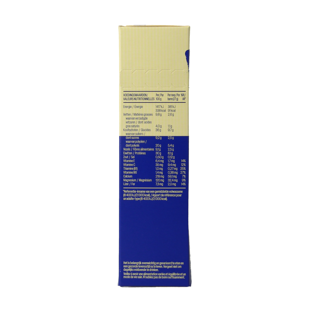 WeCare high protein choco caramel snack bar, 81 grams, with chocolate and caramel flavors, in a convenient snack size.