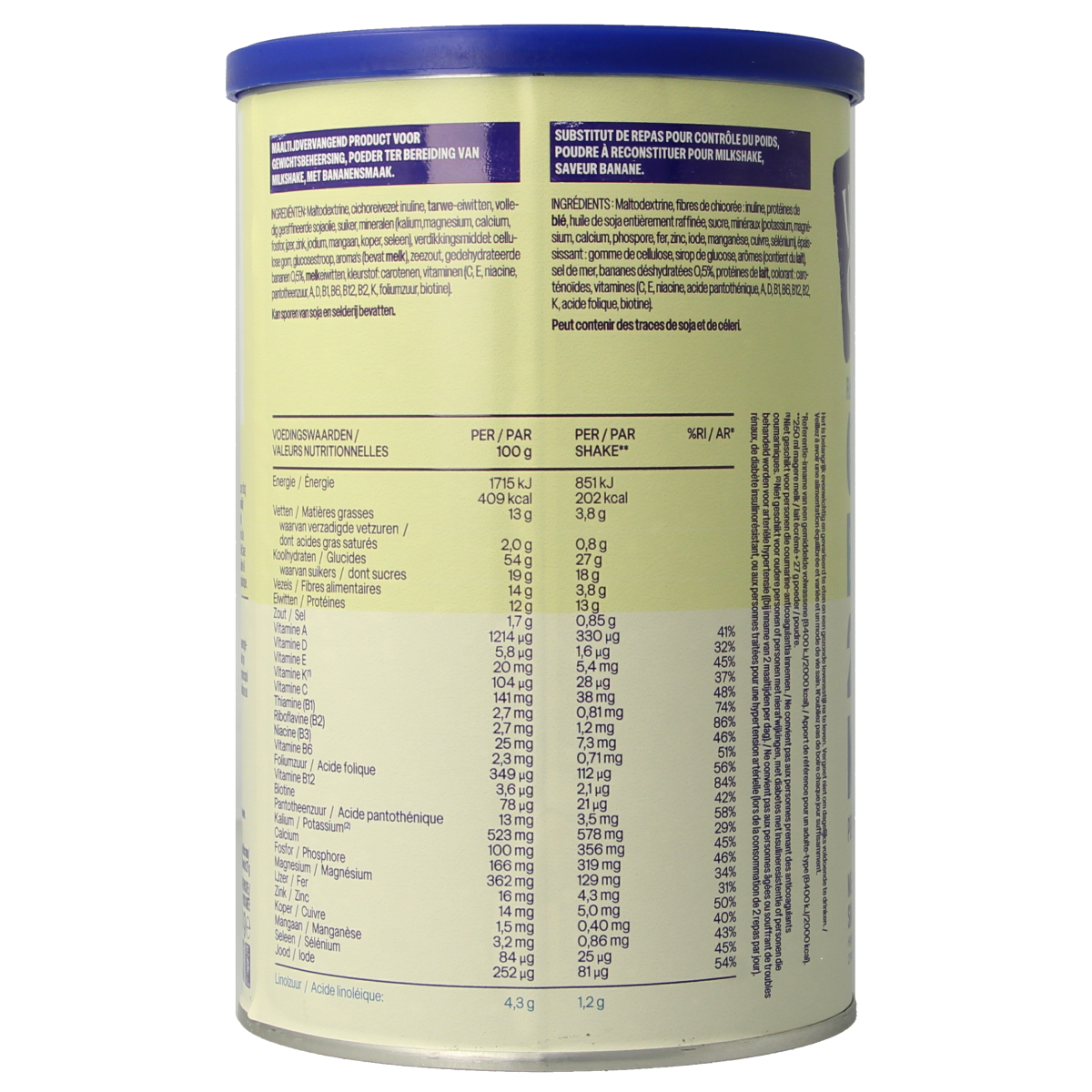 WeCare Golden Banana Meal Replacement Shake in 436g container, showing the golden banana flavor and packaging.