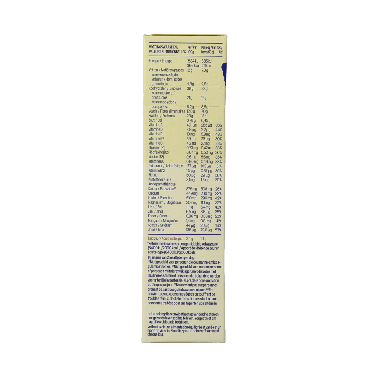 WeCare Choco Crisp Meal Replacement Bars, 116g, showing the snack bars with chocolate and crisp texture in packaging.