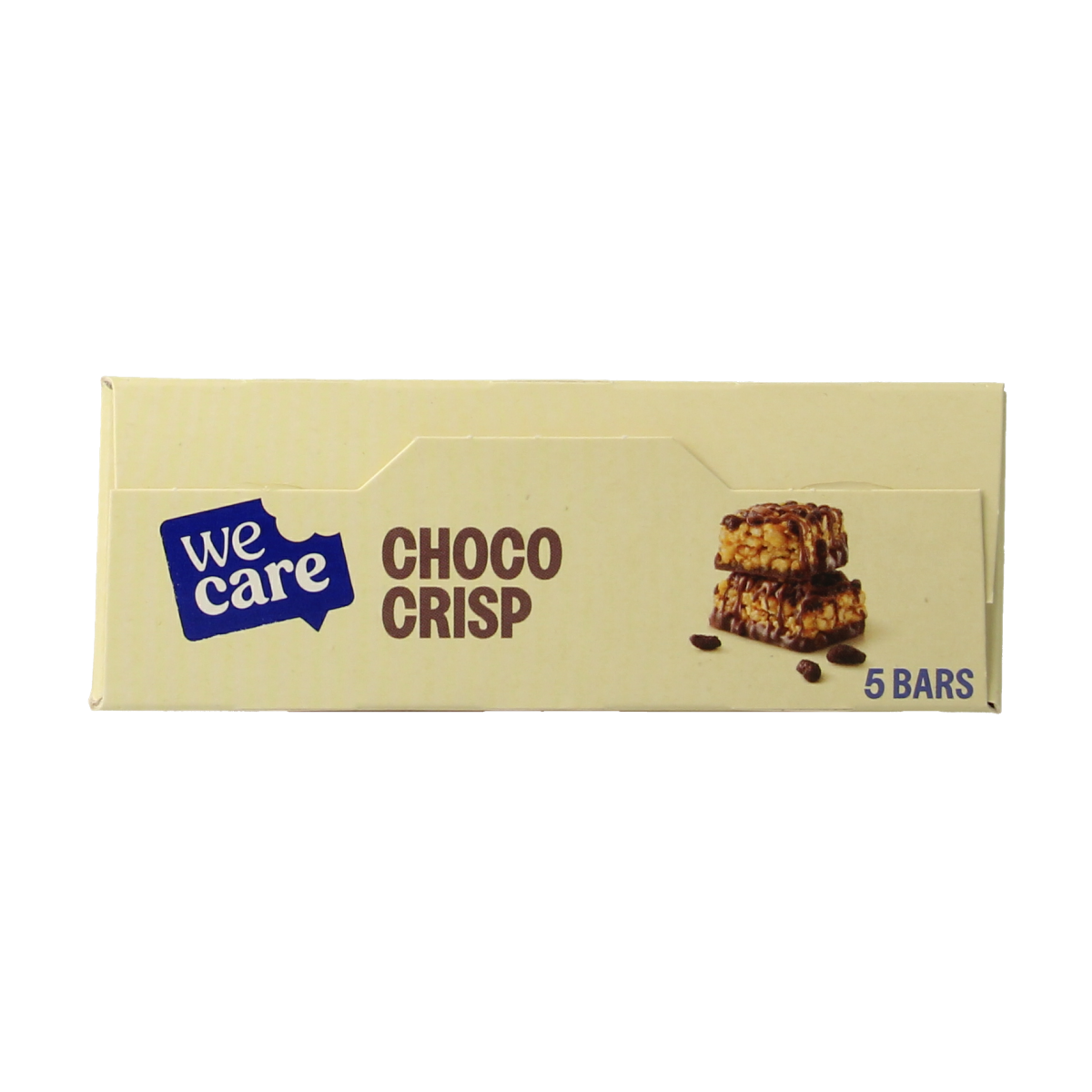 WeCare Choco Crisp low-calorie snack bar, 150g, with crunchy chocolate and crisp texture, healthy Tussendoortjes option