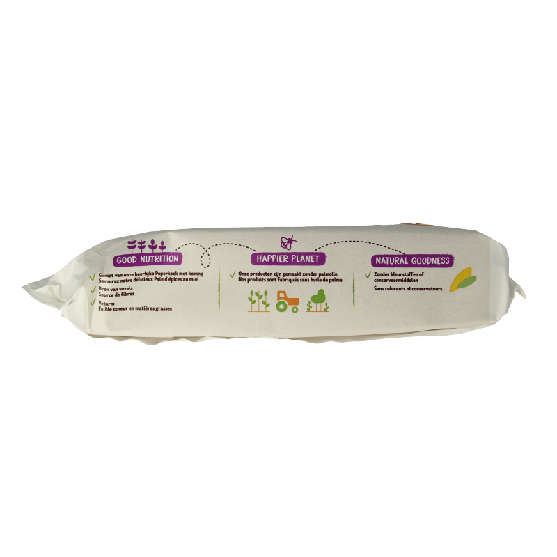 Cereal Peperkoek met honing, 300g, a golden honey-flavored koeken with a textured surface and crisp edges.