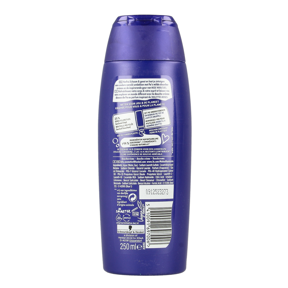 FA Douchegel Luxurious Moments in 250ml bottle, a luxurious shower gel with a rich, soothing fragrance for a refreshing shower experience.