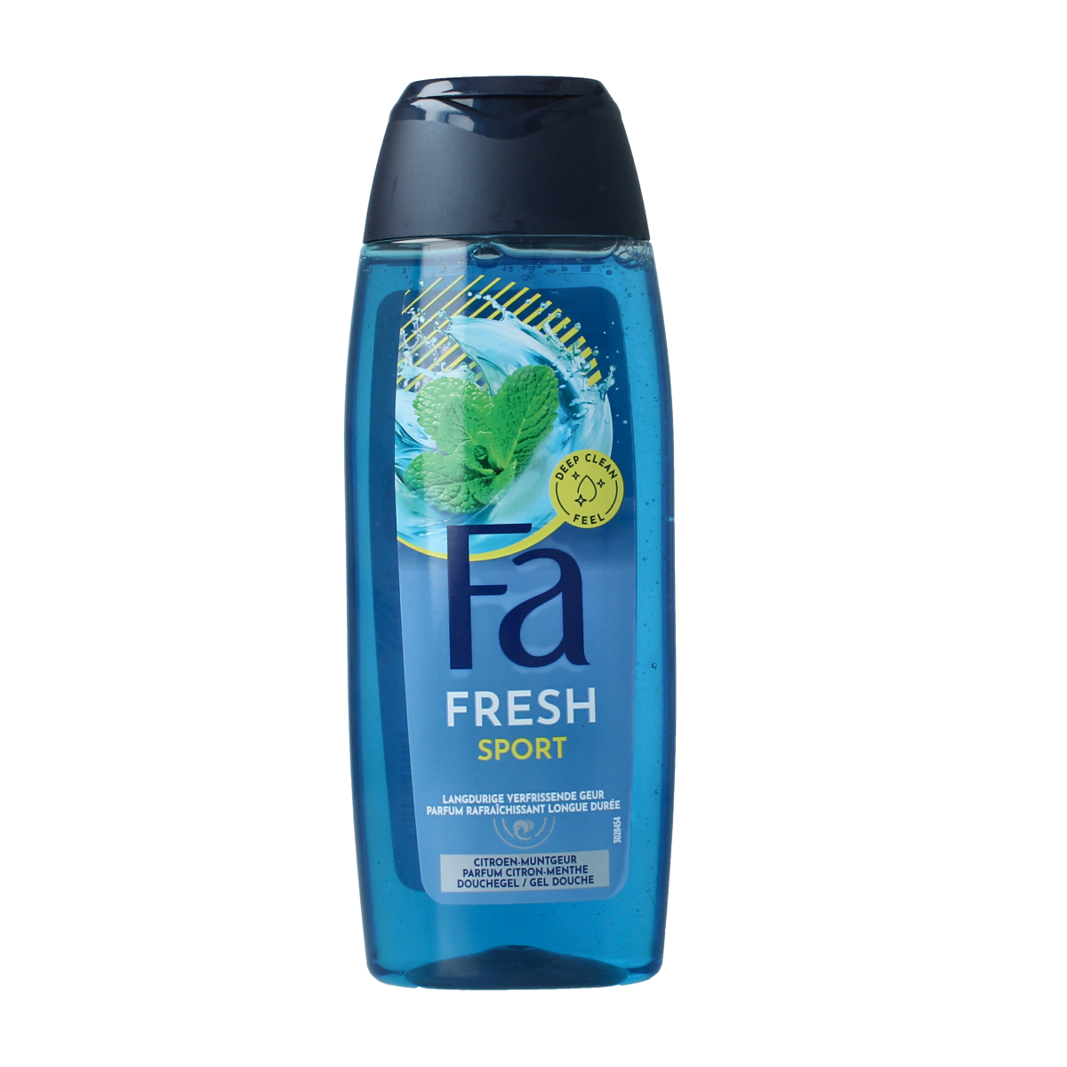 FA Men Fresh Sport shower gel 250ml bottle, featuring a sleek design and sporty branding for invigorating showers.