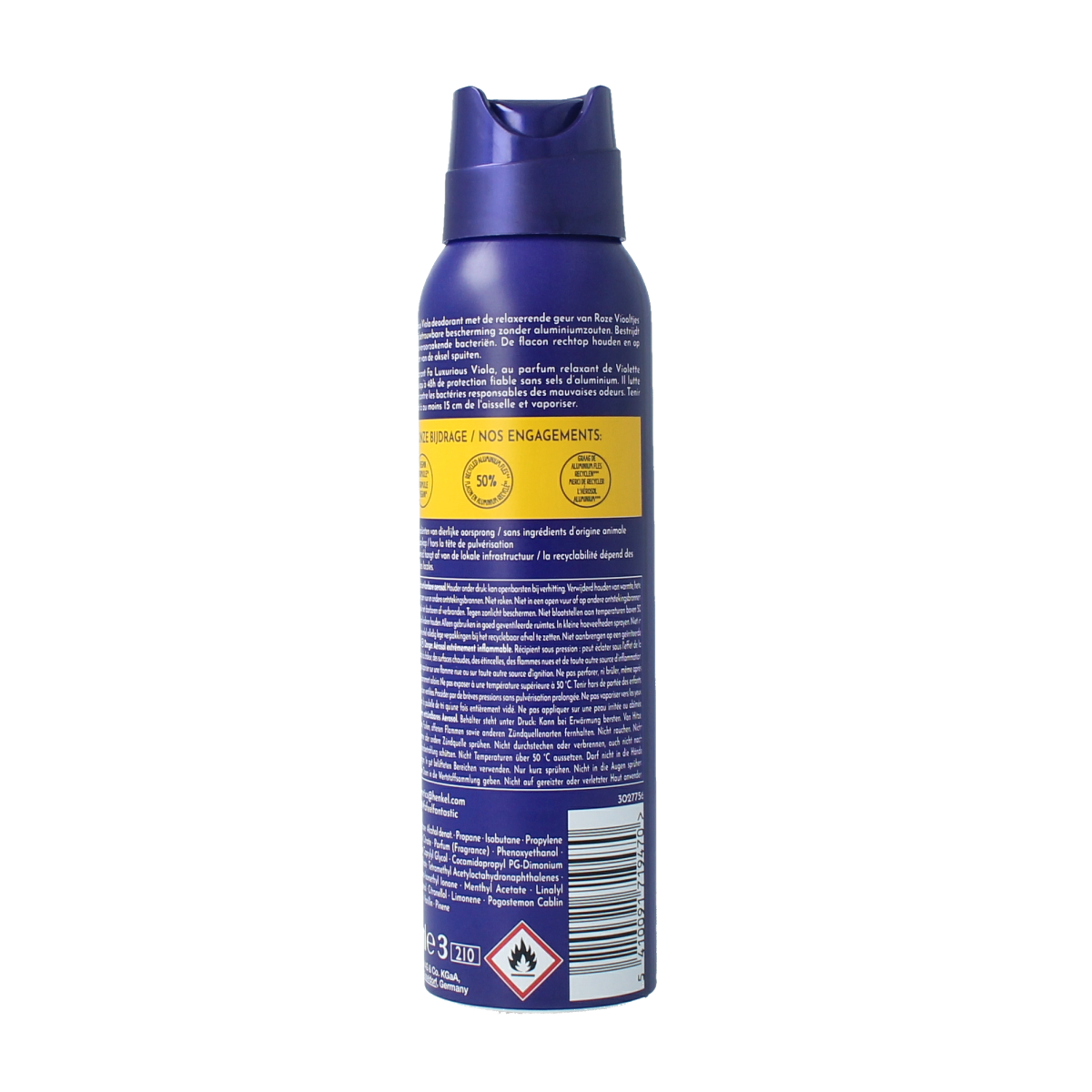 FA Deodorant Spray Luxurious Moments in 150ml bottle, featuring elegant packaging and a fresh, floral scent.