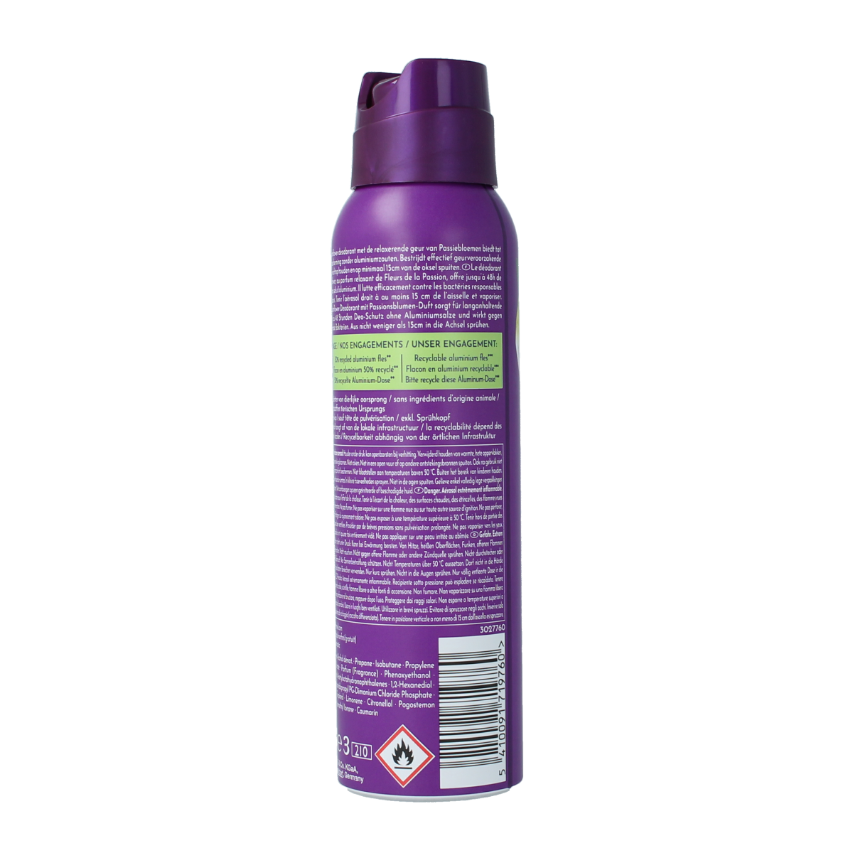 FA Deodorant Spray Mystic Moments, 150ml bottle with a sleek design and spray nozzle.