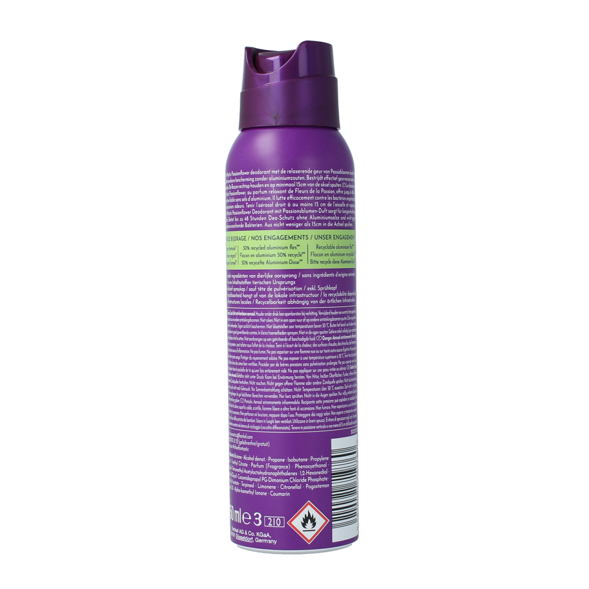 FA Deodorant Spray Mystic Moments, 150ml bottle with spray nozzle, featuring floral and fresh scent.