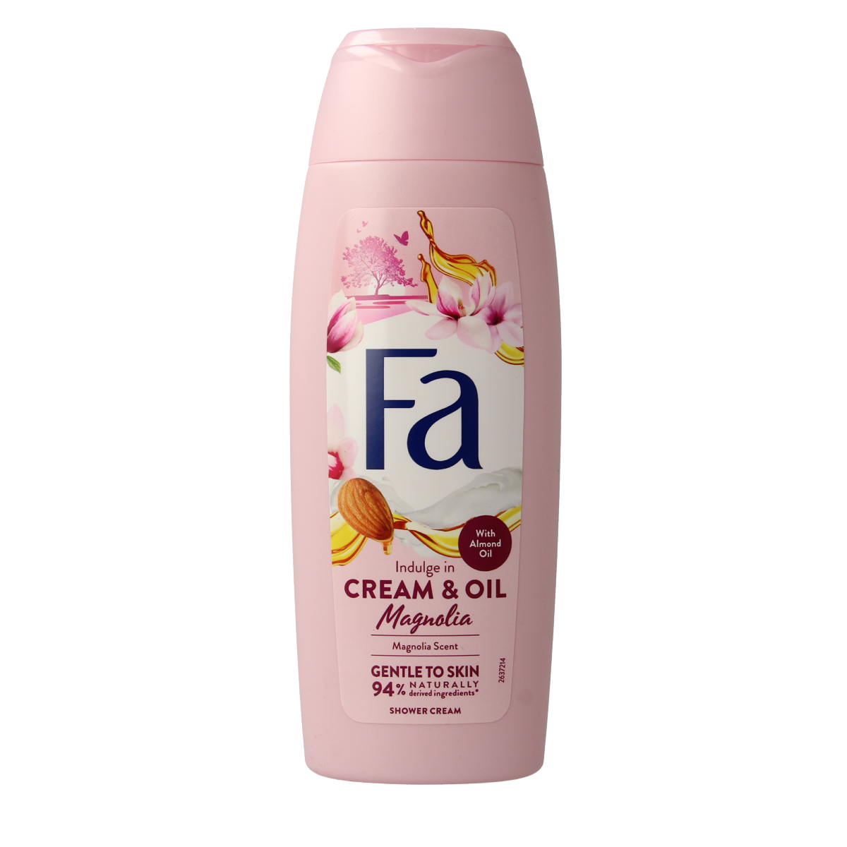 FA shower gel cream and oil magnolia in 250ml bottle, moisturizing bad en douche with floral scent, displayed in the image.