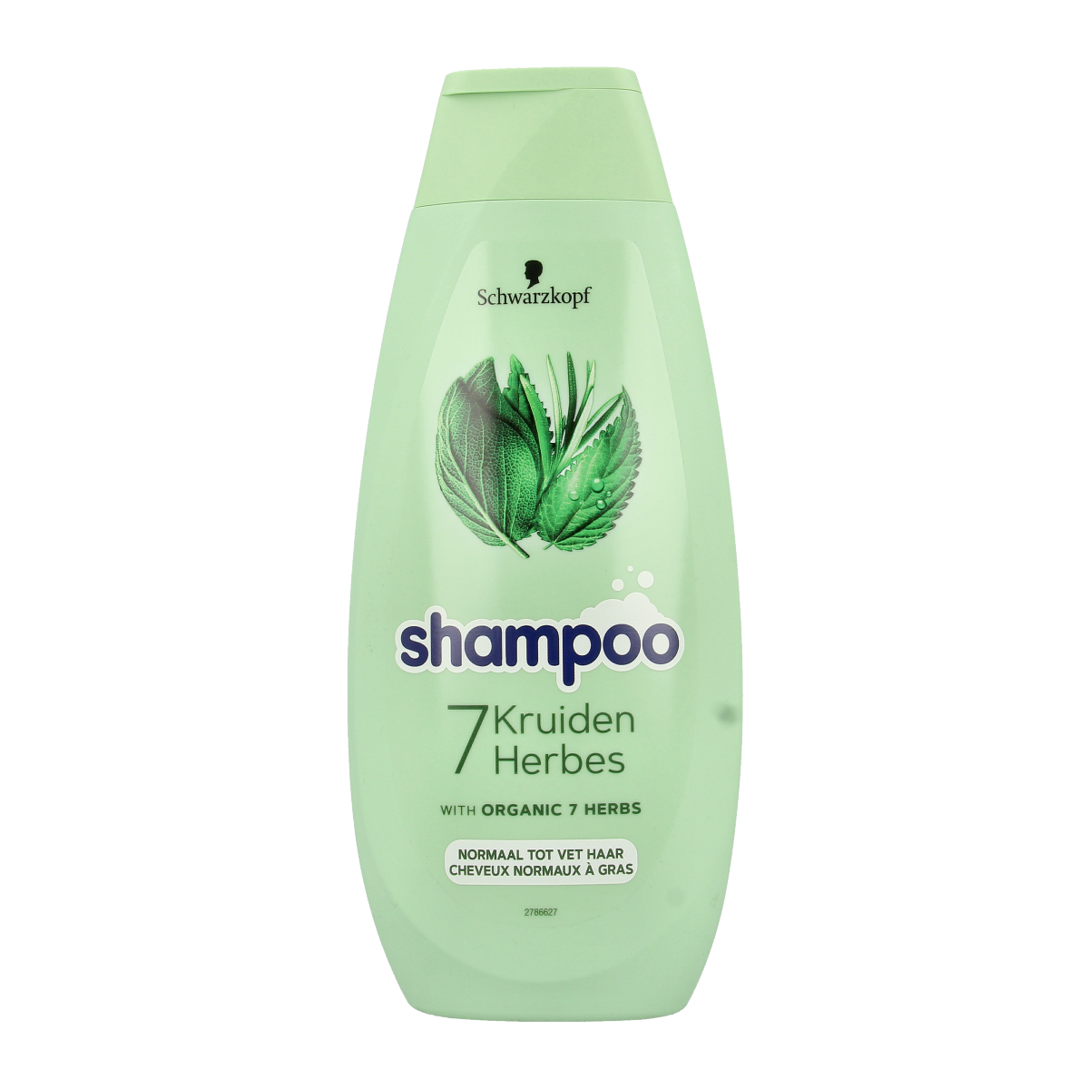 Schwarzkopf 7 kruiden shampoo in a 400ml bottle, featuring herbal hair care ingredients for healthy, nourished hair.