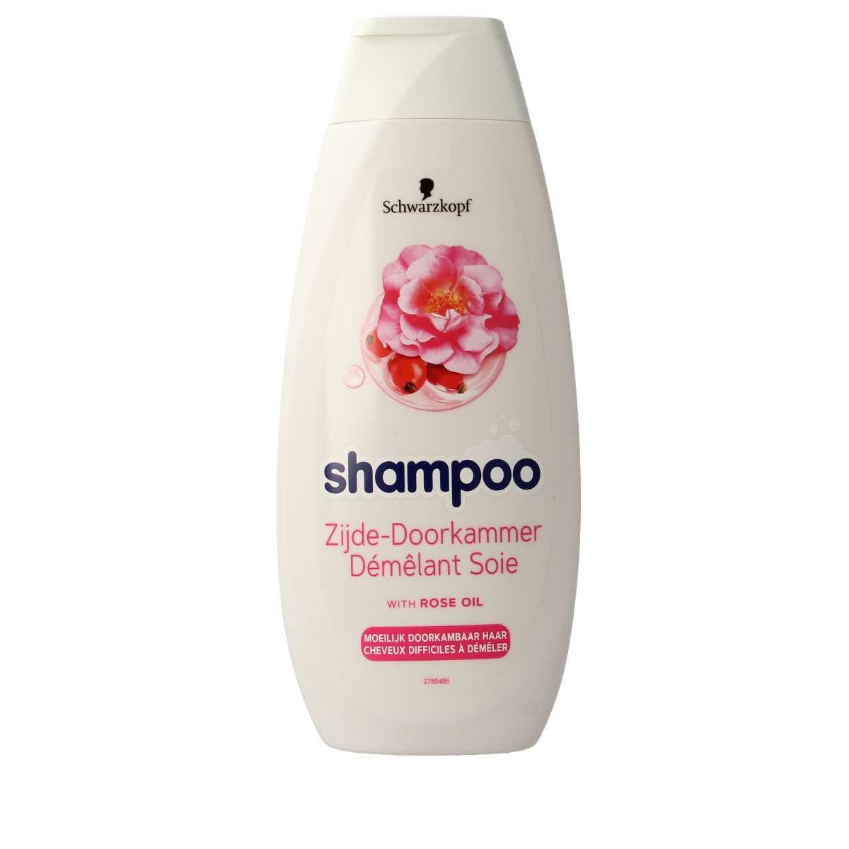 Schwarzkopf Haarverzorging shampoo in 400ml bottle with white and silver packaging, designed to nourish and strengthen hair.