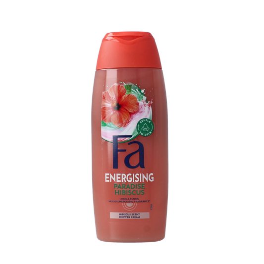 FA Paradise Moments douchecreme 250ml bottle with floral design, suitable for daily bath and shower use.