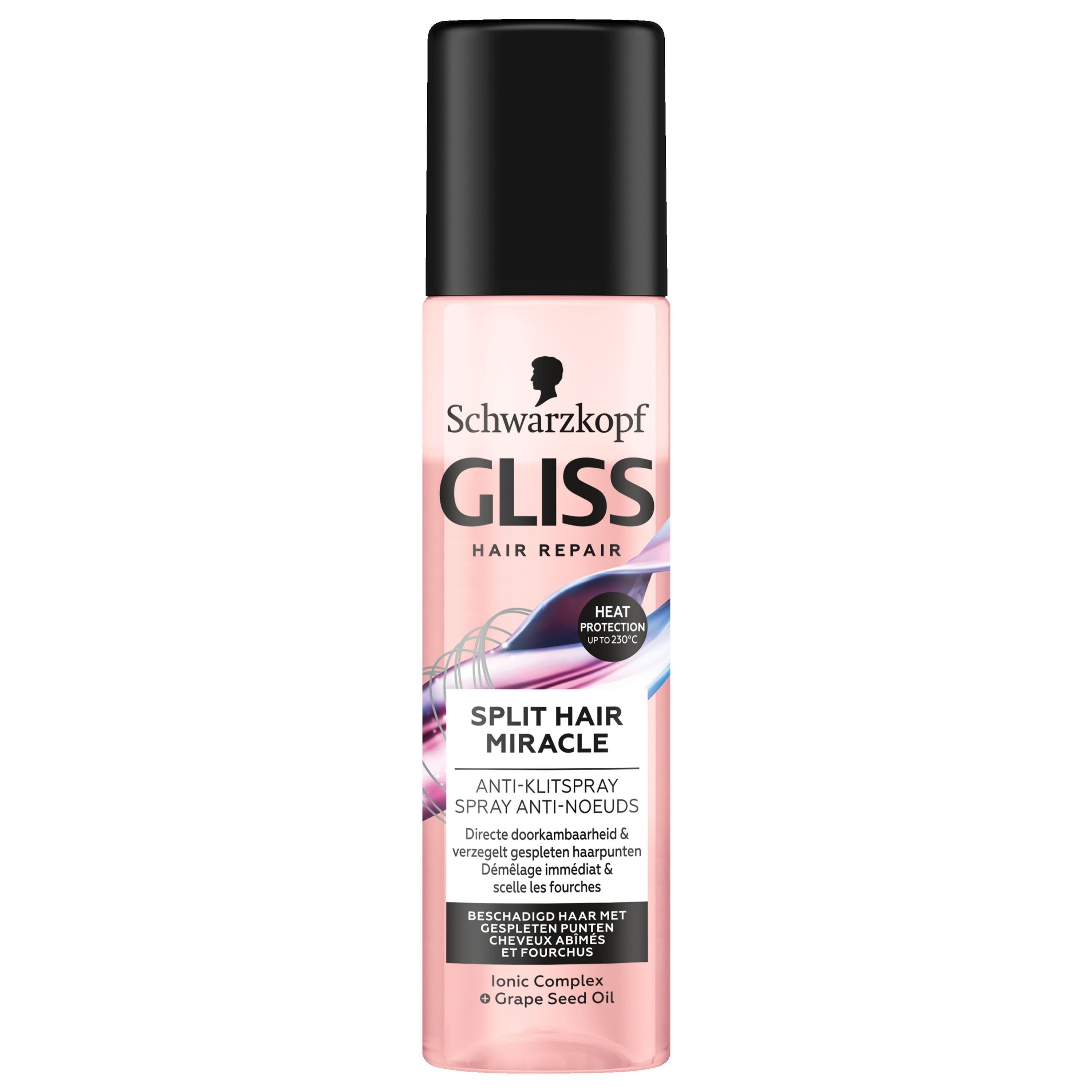 Gliss Kur Anti-klit spray for split ends, 200ml, Haarverzorging product with spray bottle and label visible.