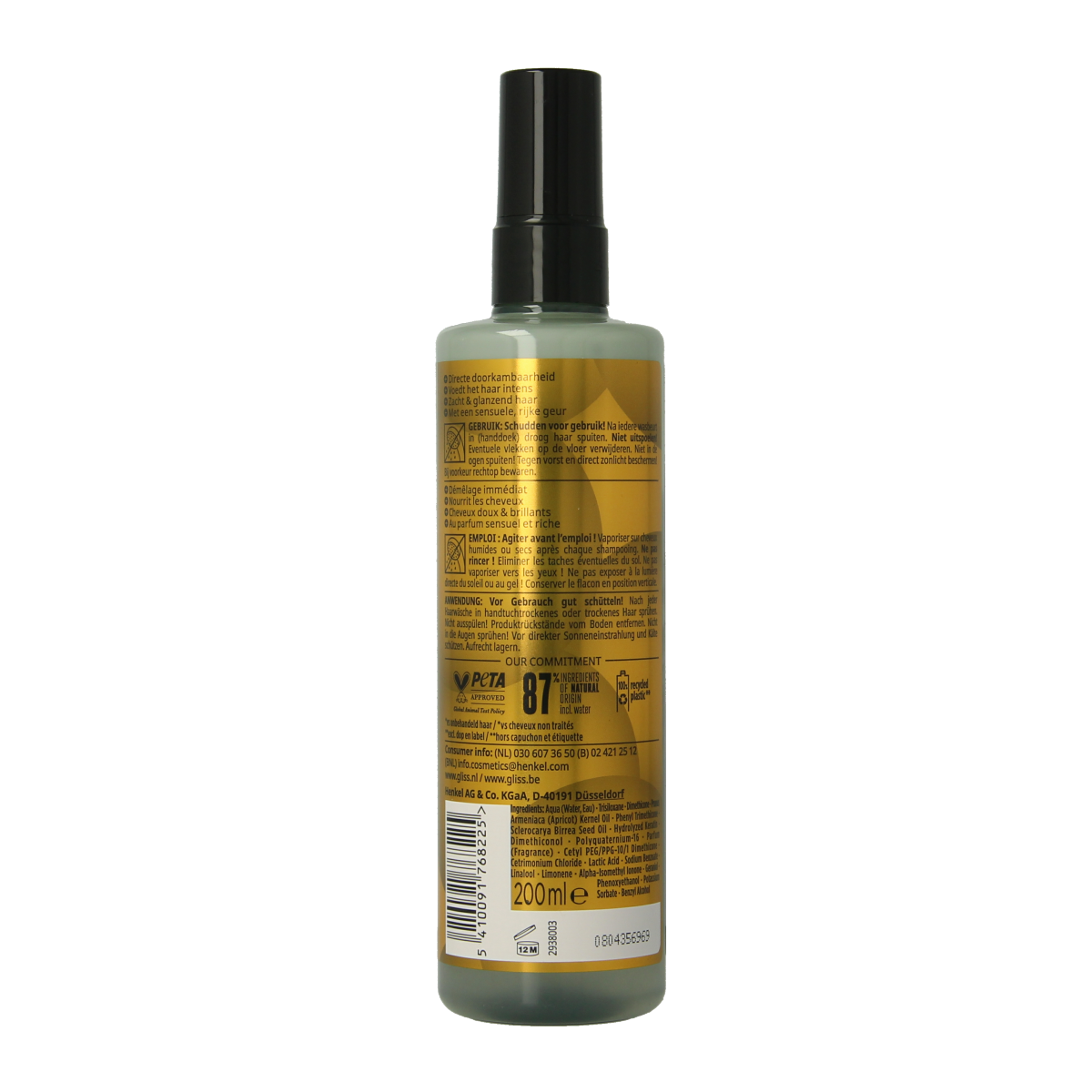 Gliss Kur Anti-klit spray oil nutritive 200.00 Milliliter