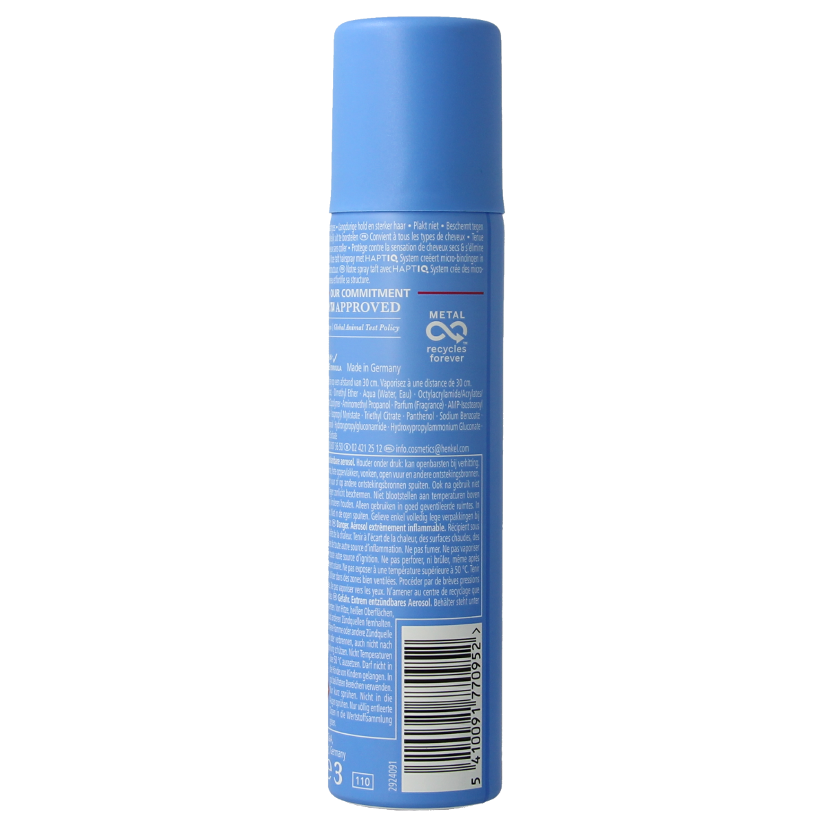 Taft ultra strong pocket-sized hairspray in 75ml, perfect for hair styling and hold, featuring a compact design.