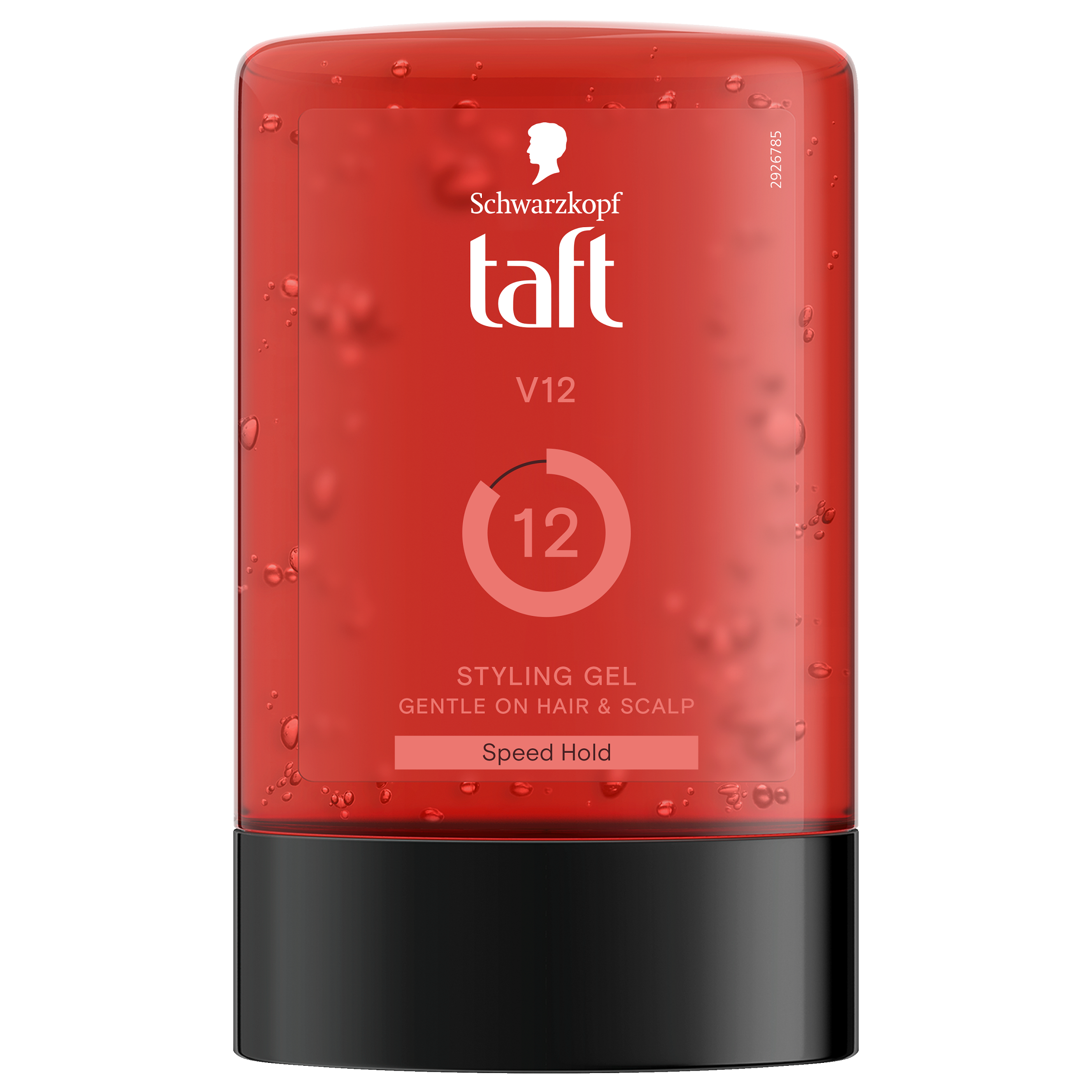 Taft V12 Power gel hair styling product in a 300ml tottle, featuring a sleek design and the Taft brand logo.
