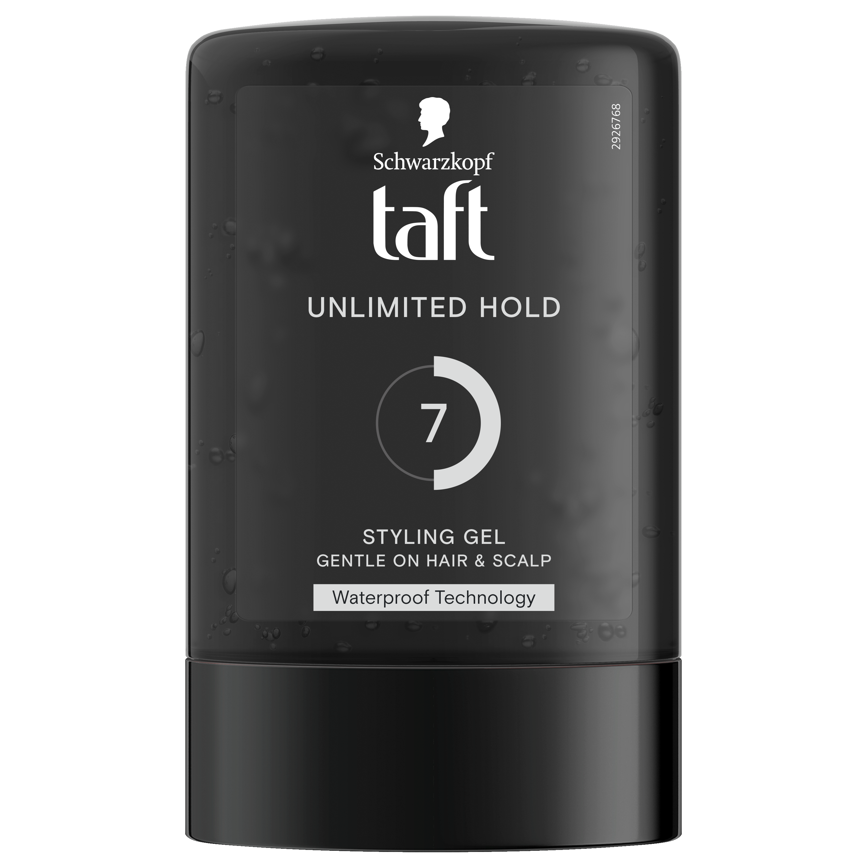 Taft Power Gel Unlimited Hold hair styling gel in 300ml bottle, showcasing the product with a clear label and packaging.