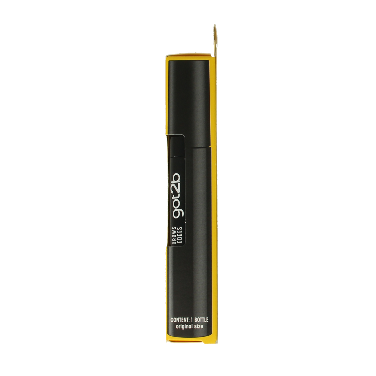 Got2b Glued 4 Brows black makeup gel in 16ml tube, designed for defining and shaping eyebrows with strong hold.