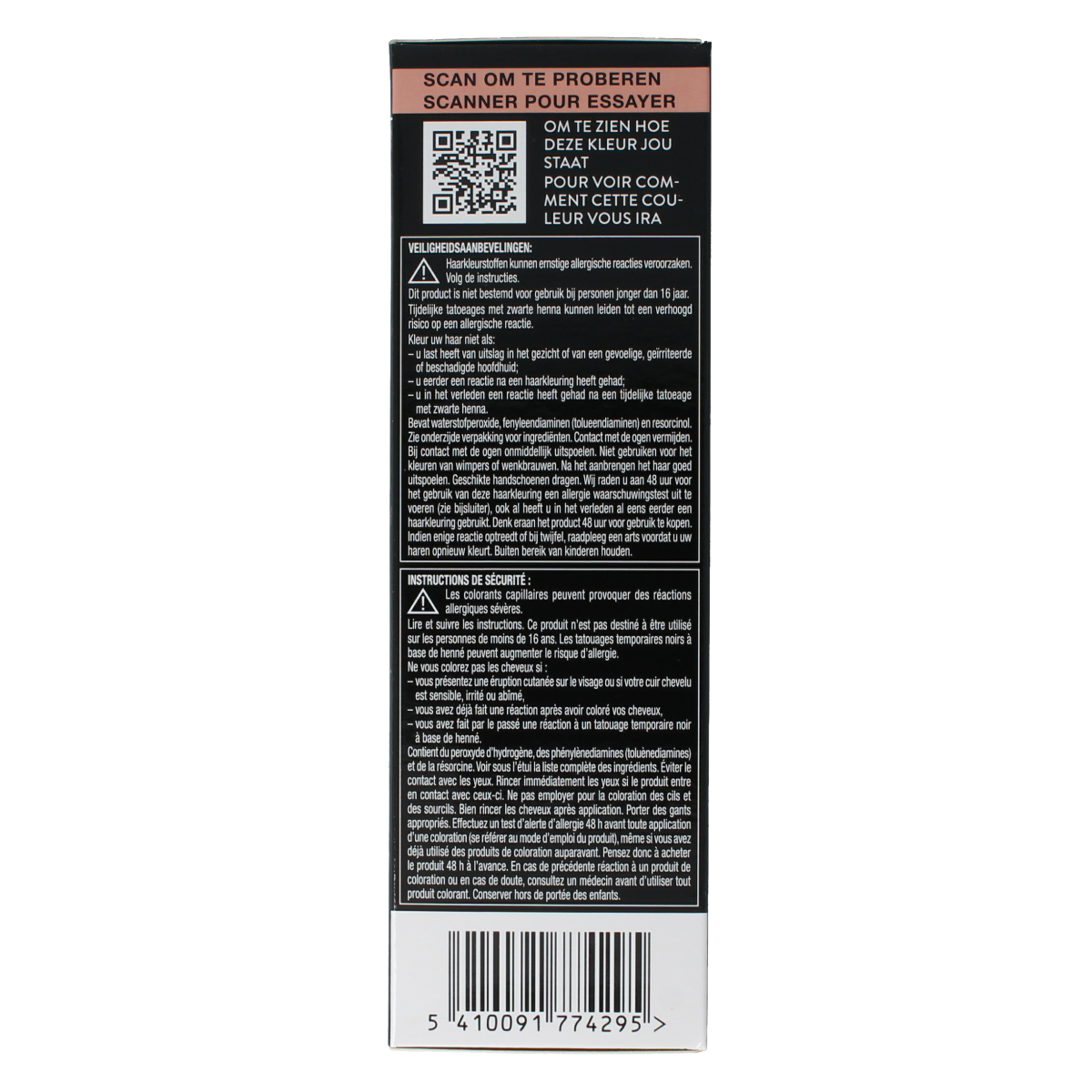 Syoss Color Baseline 3-28 Dark Chocolate hair coloring set with hair dye and applicator for rich, deep brown shade.