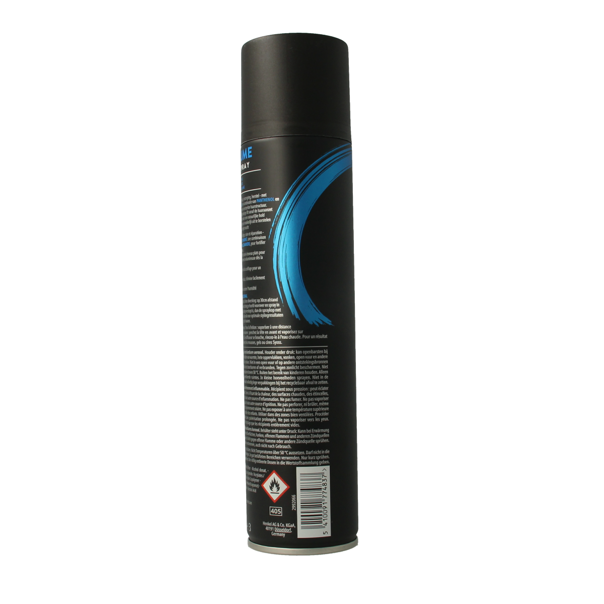 Syoss Hairspray Volume Lift 300ml, hair styling product in a spray bottle, provides lift and hold for voluminous hairstyles.