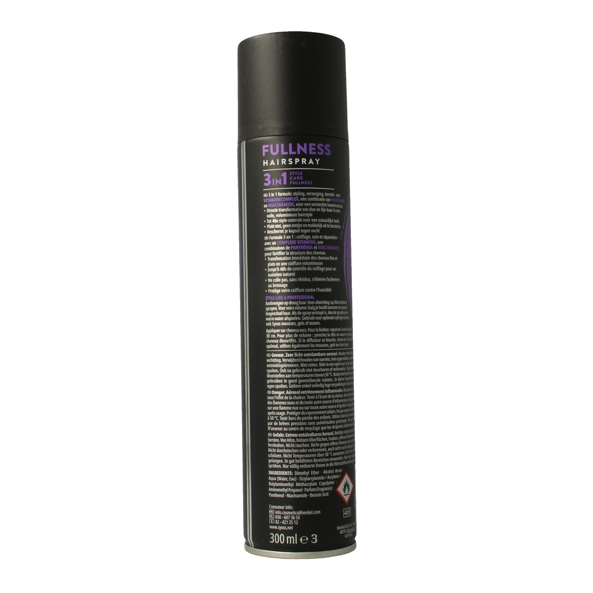 Syoss Hairspray fullness 300.00 Milliliter