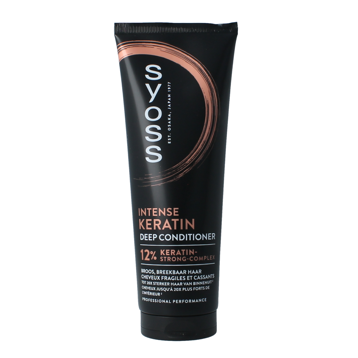 Syoss deep keratin conditioner for hair, 250ml bottle, nourishing hair care treatment with keratin for smooth, healthy hair
