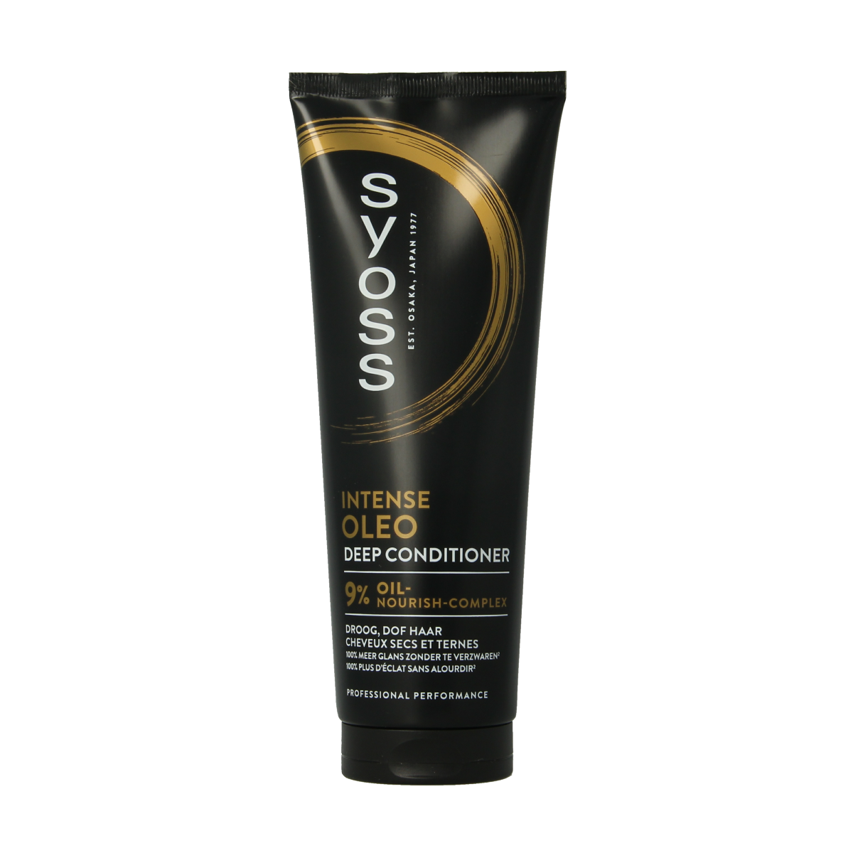 Syoss Olea Intense Conditioner for hair, 250ml, nourishing hair care product with natural ingredients, shown in the image.