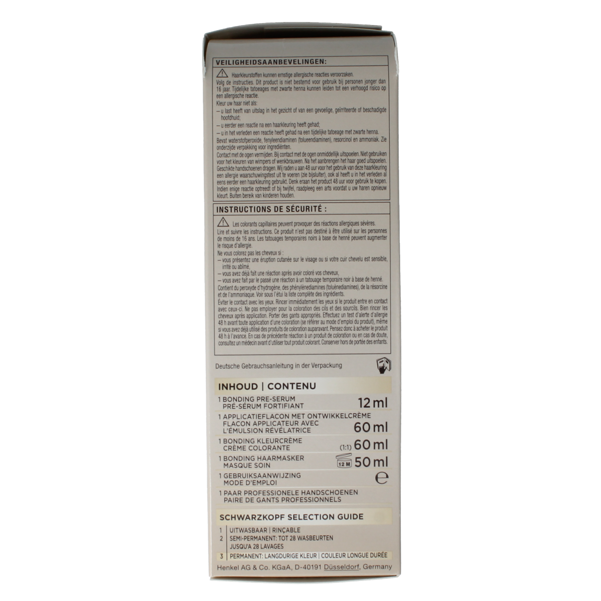 Schwarzkopf Creme Supreme 6-16 light brown hair coloring tube, creamy hair dye for natural-looking light brown shades