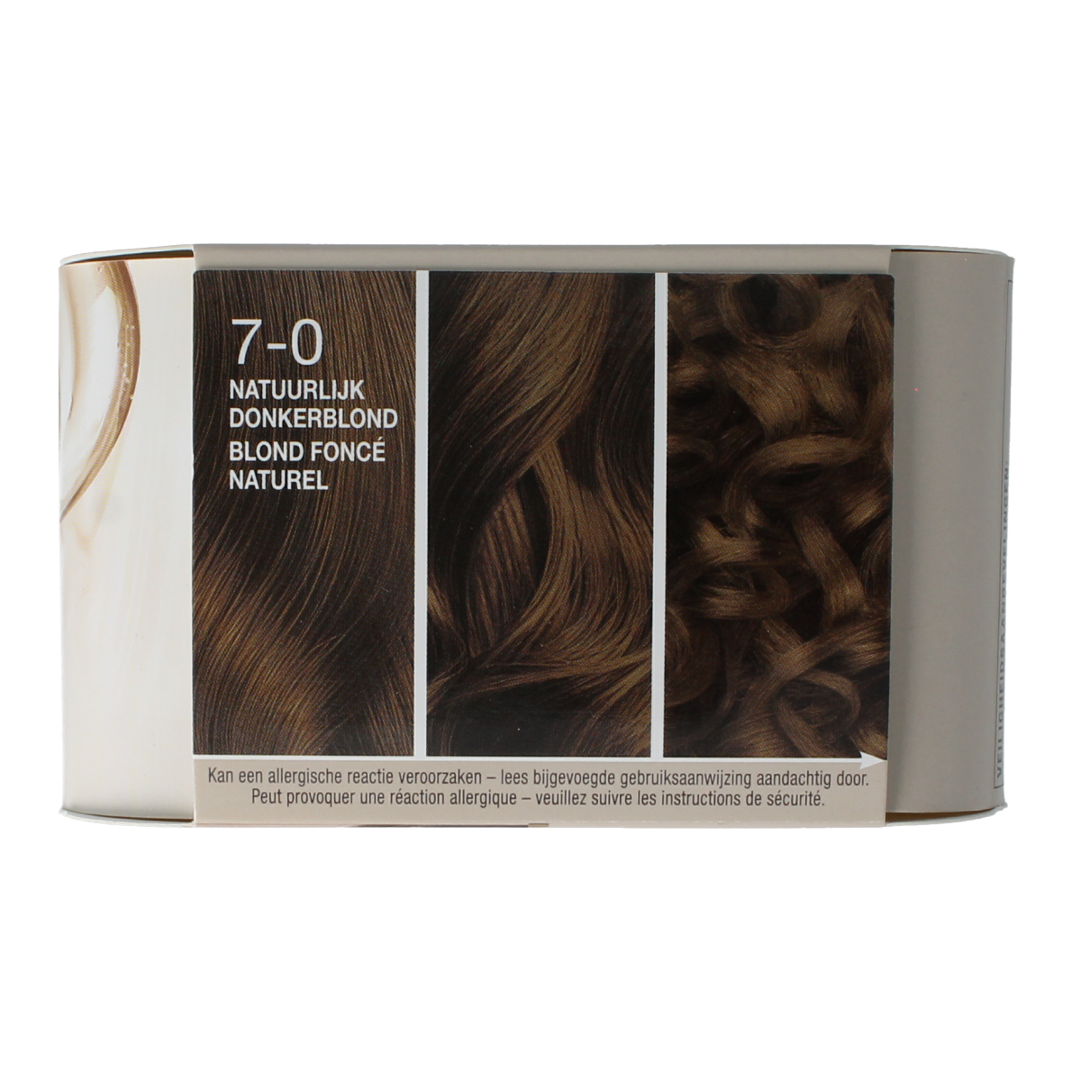 Schwarzkopf Creme Supreme 7-0 D blond hair coloring cream tube, close-up view of packaging and product label.