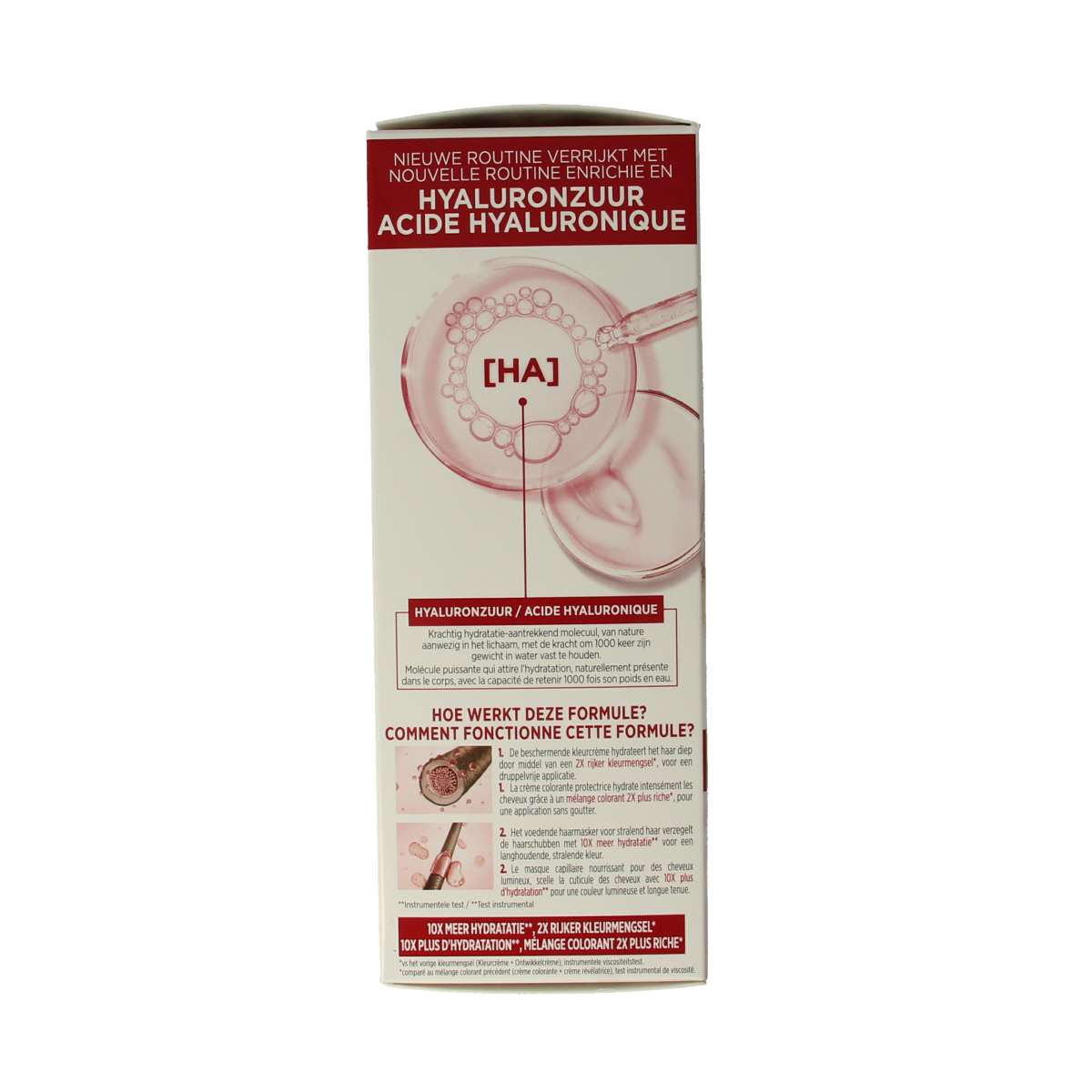 Excellence Creme 7.3 Goudblond hair coloring set with application tools, by Excellence for vibrant, natural-looking blonde hair.