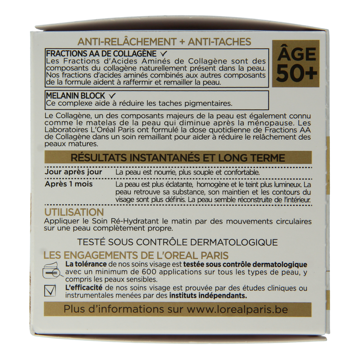 L'Oreal Paris Age Perfect night face cream in a 50ml jar, nourishing skincare for mature skin, with a smooth, creamy texture.