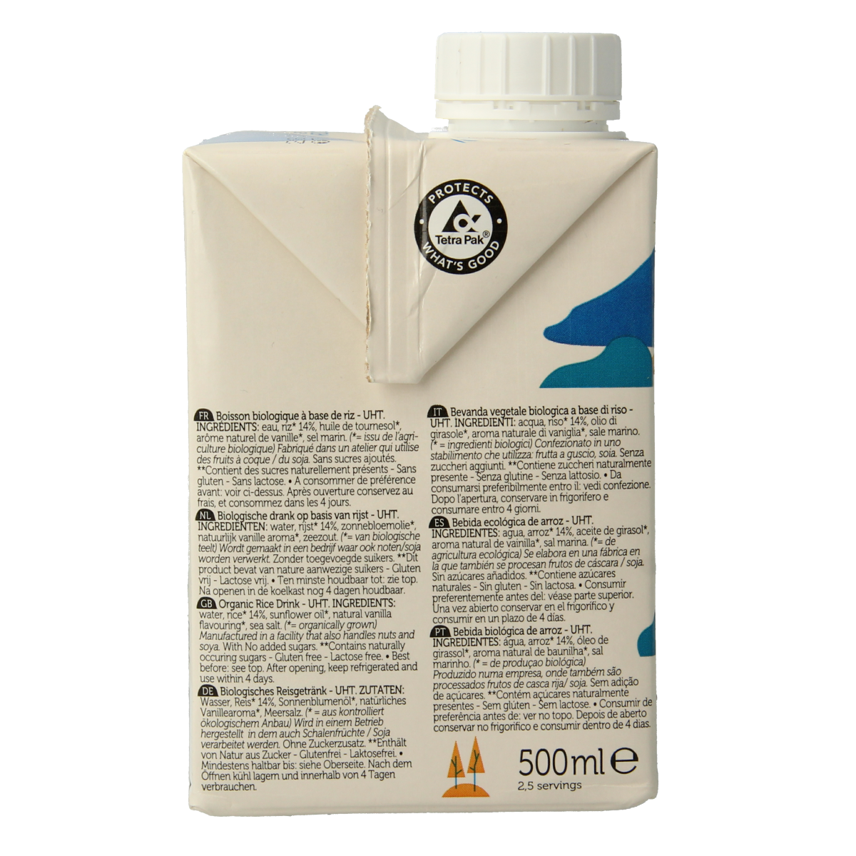 Lima Bio Original Rice Drink in a 500ml bottle, natural plant-based beverage from the "Dranken en Sappen" category.