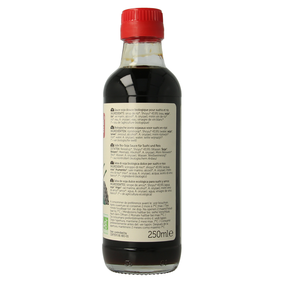 Lima Sweet Sushi Soy Sauce bio in a 50ml bottle, natural soy sauce great for sushi and Asian dishes.