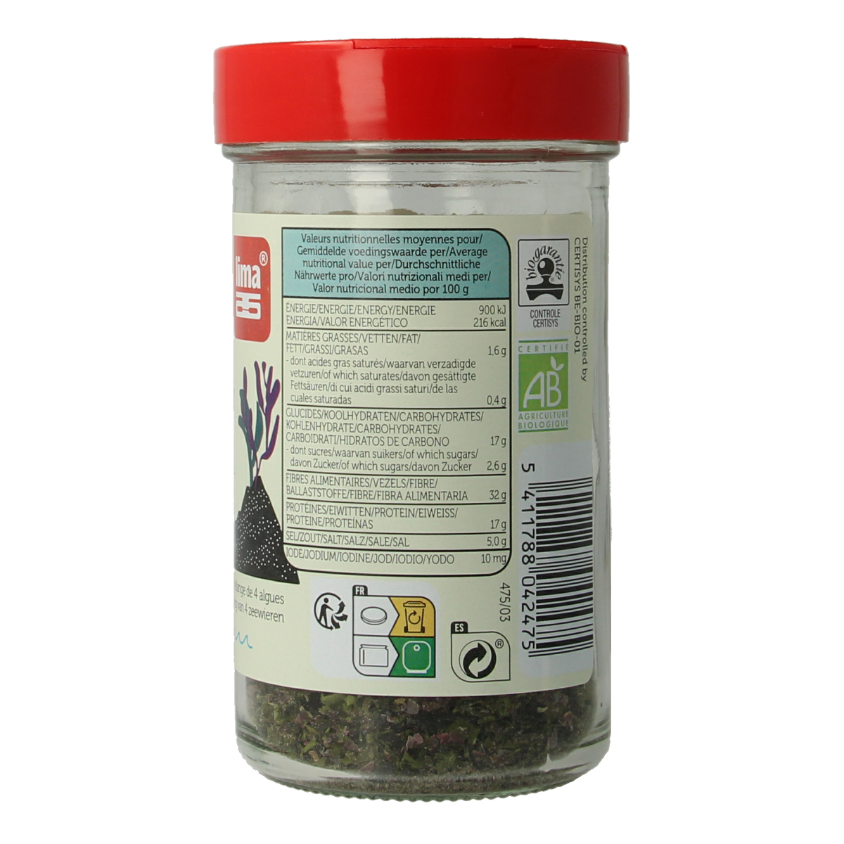Organic Lima Pecheur Salad, 40g, with fresh vegetables and potatoes, showcasing the colorful ingredients in a natural setting.