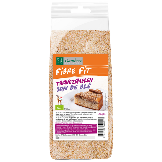Damhert Fibre fit tarwezemelen bio 200.00 Gram