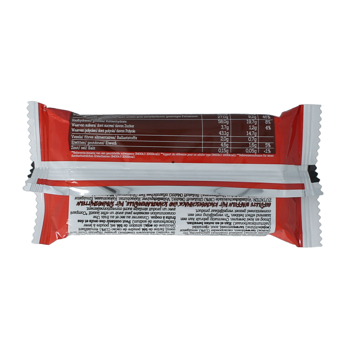 Damhert Mill choc chocolade reep 34g, a bar of rich chocolate candy with Damhert branding and packaging visible.