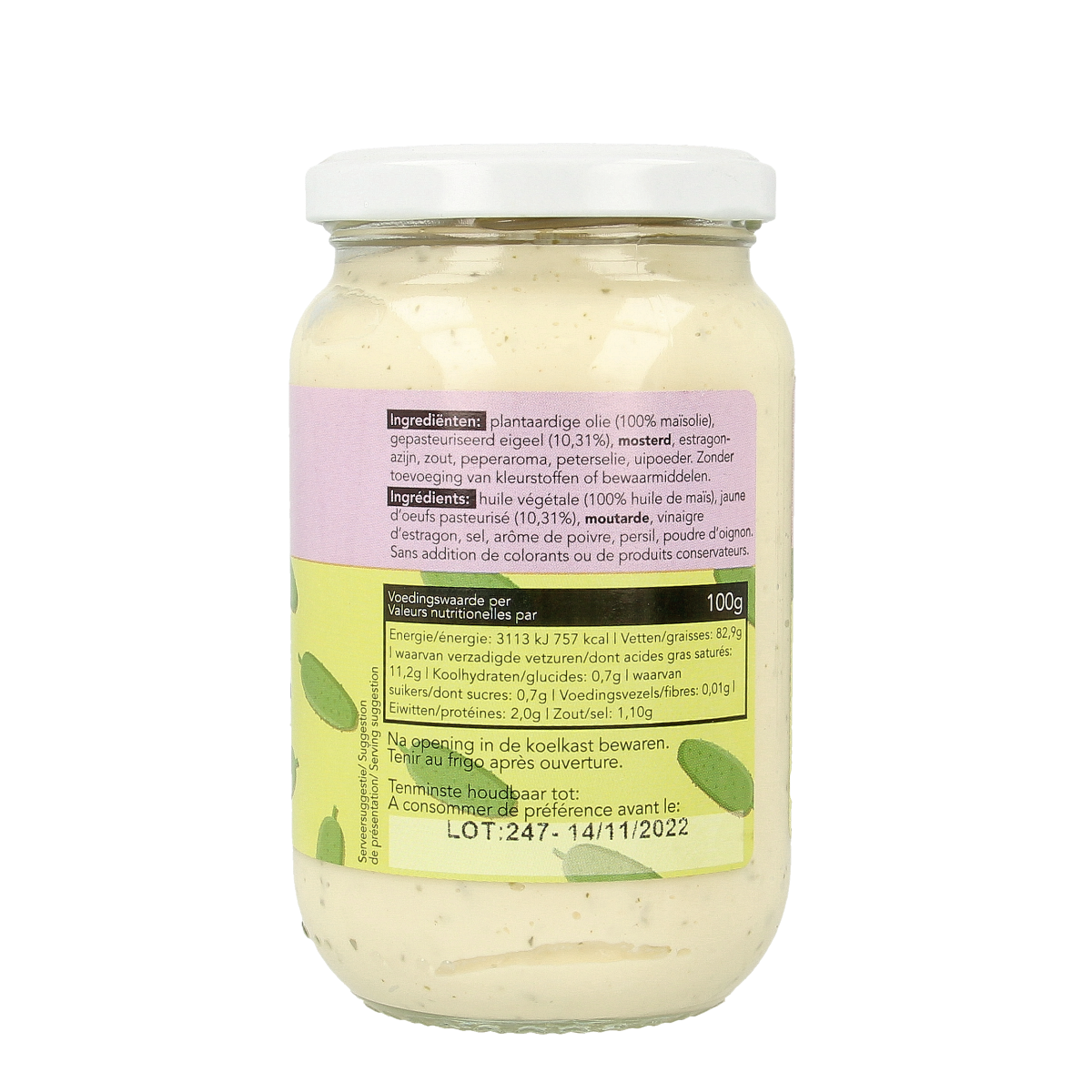 Delaan Tartaresaus in 300g jar, a flavorful sauce and condiment for salads and sandwiches, shown in the image.