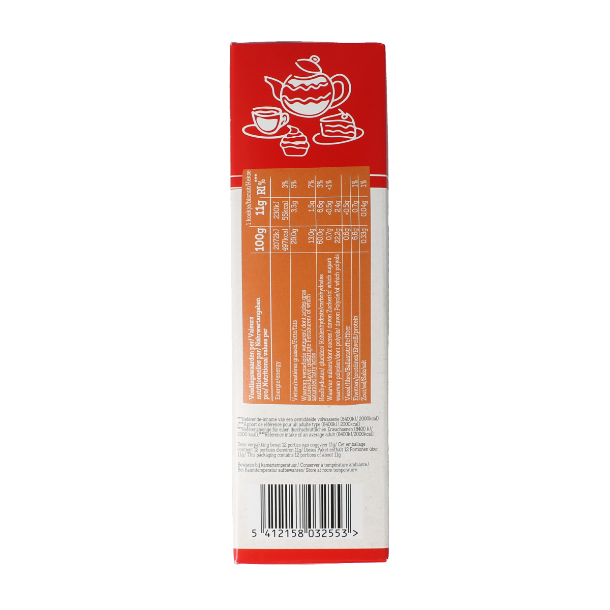 Damhert Sprits natuur koeken in 130g package, golden-brown baked Damhert brand treats with a crispy texture.