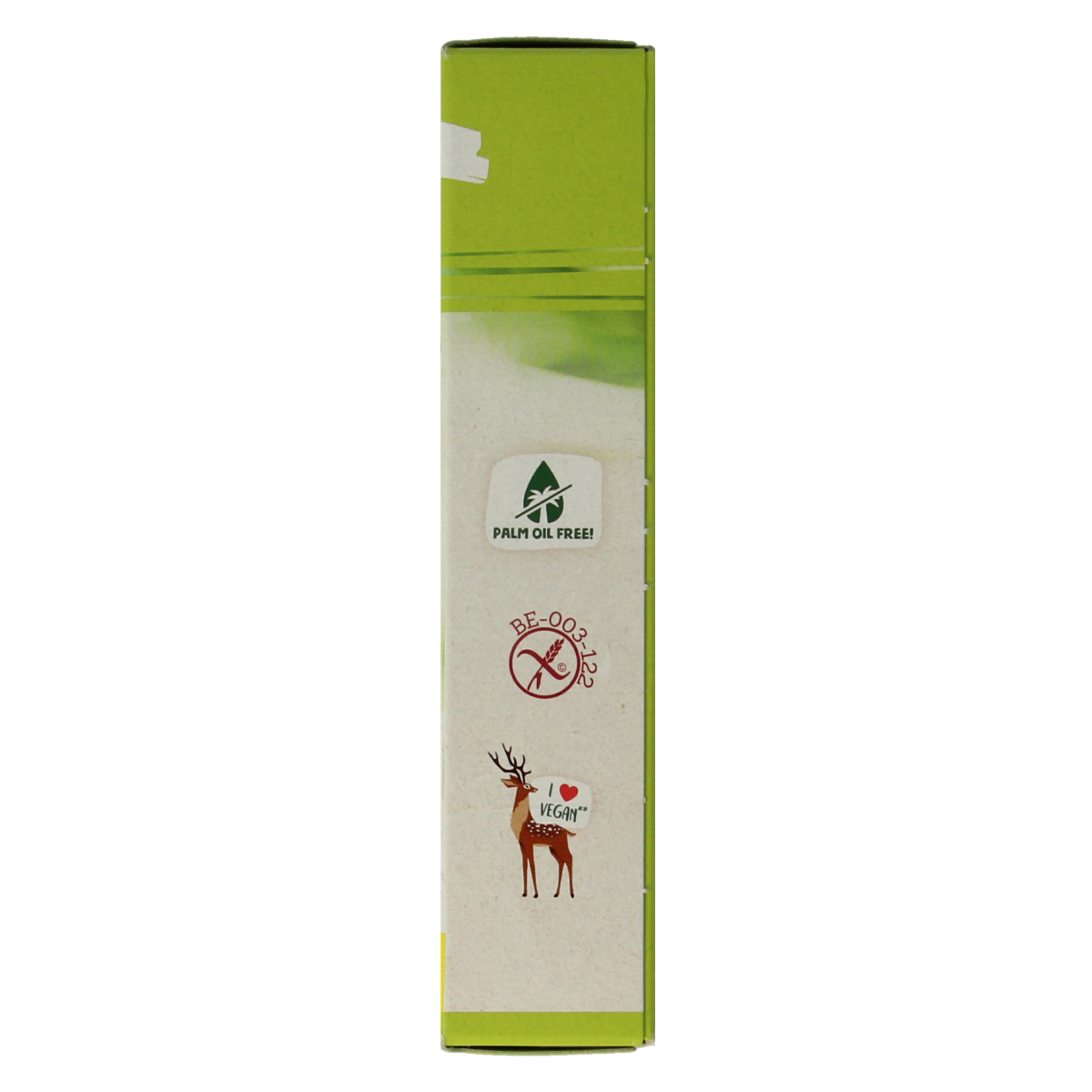 Damhert gluten-free organic chocolate praline pen with 120g packaging, showcasing the chocolate bar and branding.