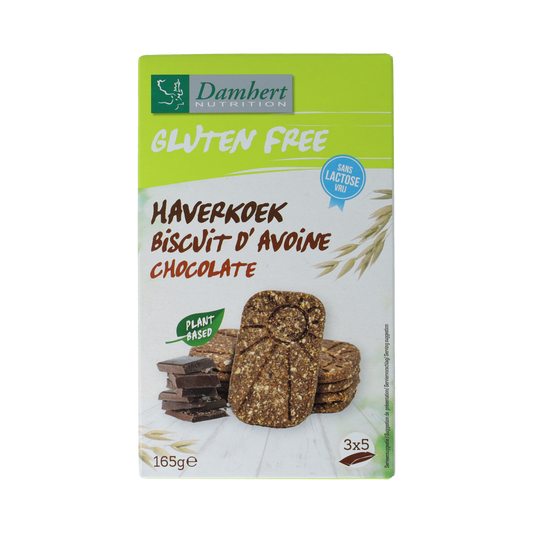 Damhert Haverkoekjes chocolade glutenvrij 165.00 Gram