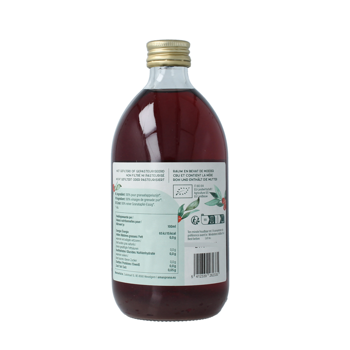 Amanprana Granaatappelazijn bio 500.00 Milliliter