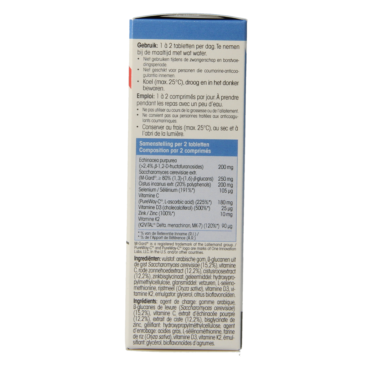 Physalis Echinacea Forte herbal tablets in a blister pack, natural supplement from Physalis for immune support.